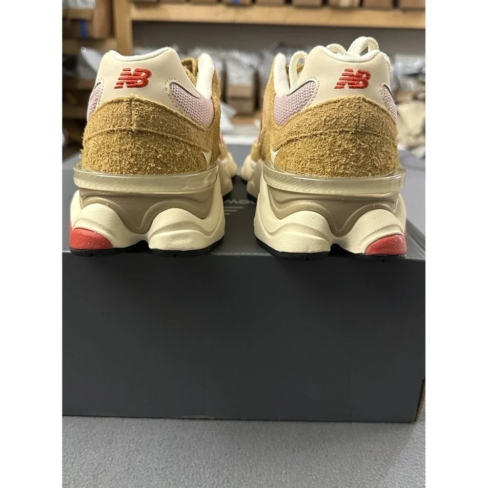 New Balance 9060 Great Plains Beige True Red U9060GEA Size 9.5M/11W Sneakers NIB